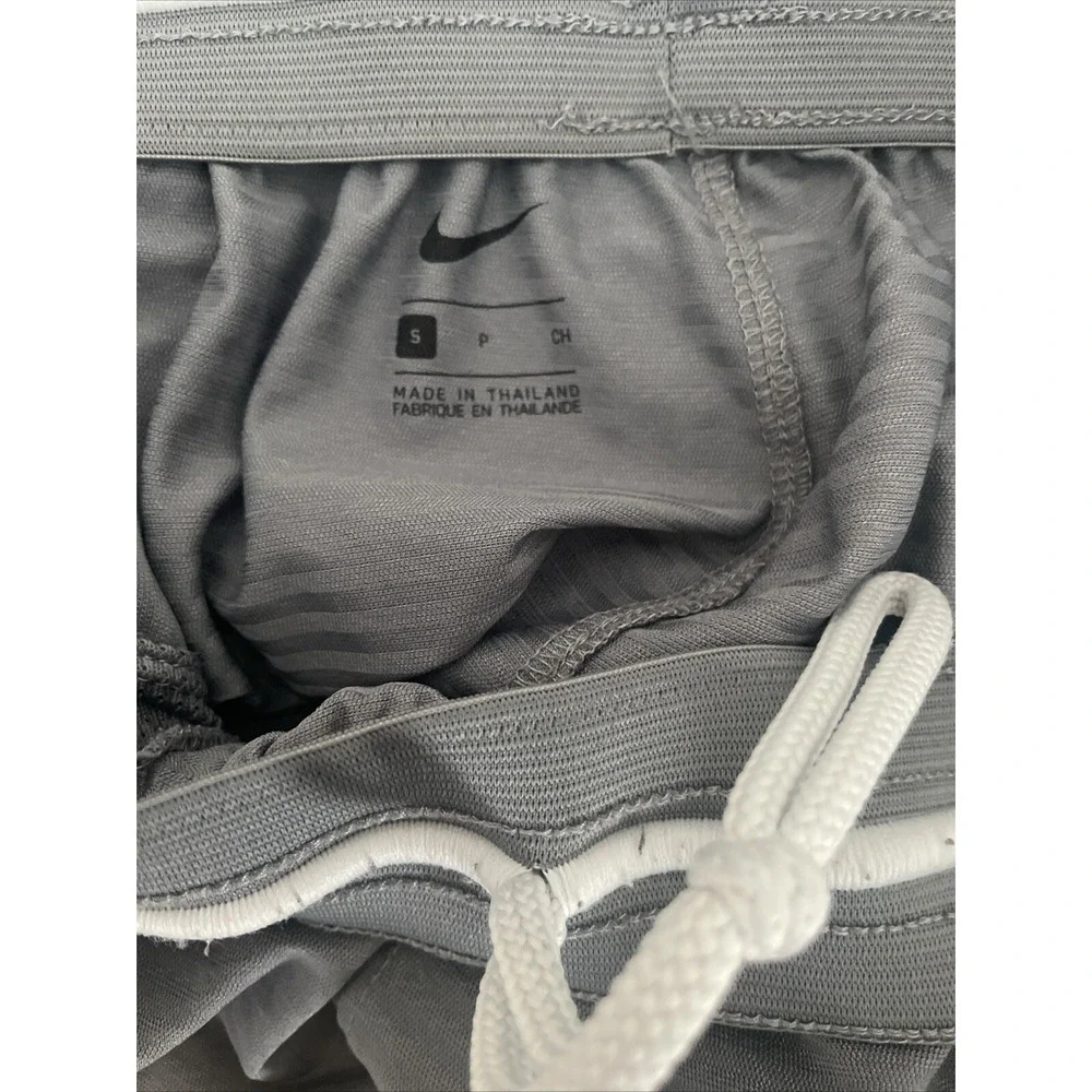 Men's Nike Gray Basketball Shorts Sz Small Thailand Long Athletic Gym String - Picture 3 of 8